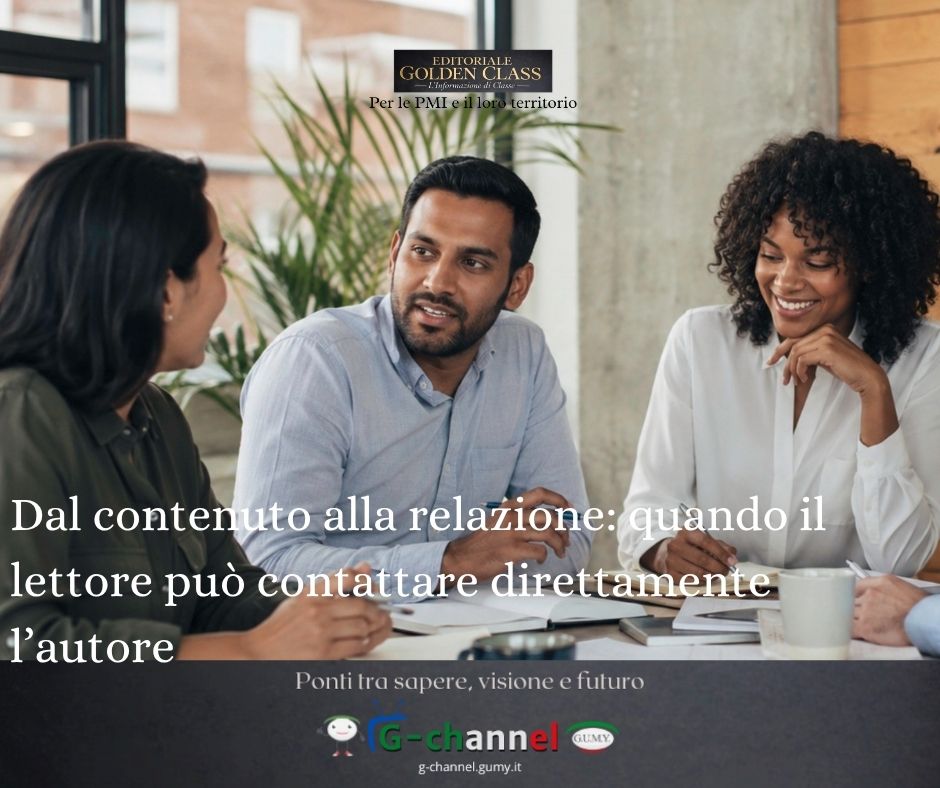 Dal contenuto alla relazione: quando il lettore può contattare direttamente l’autore